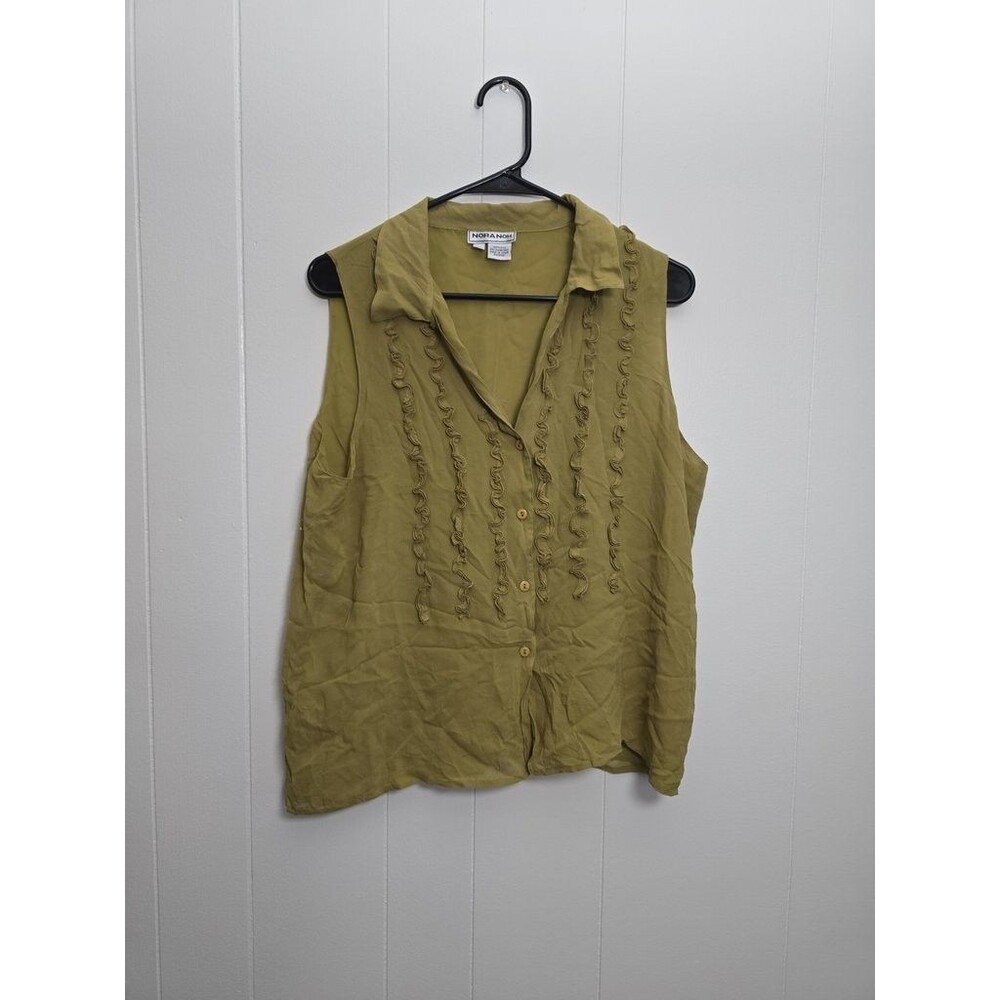 Nora Noh Women's Sleeveless Silk Blouse XL Pre-Owned